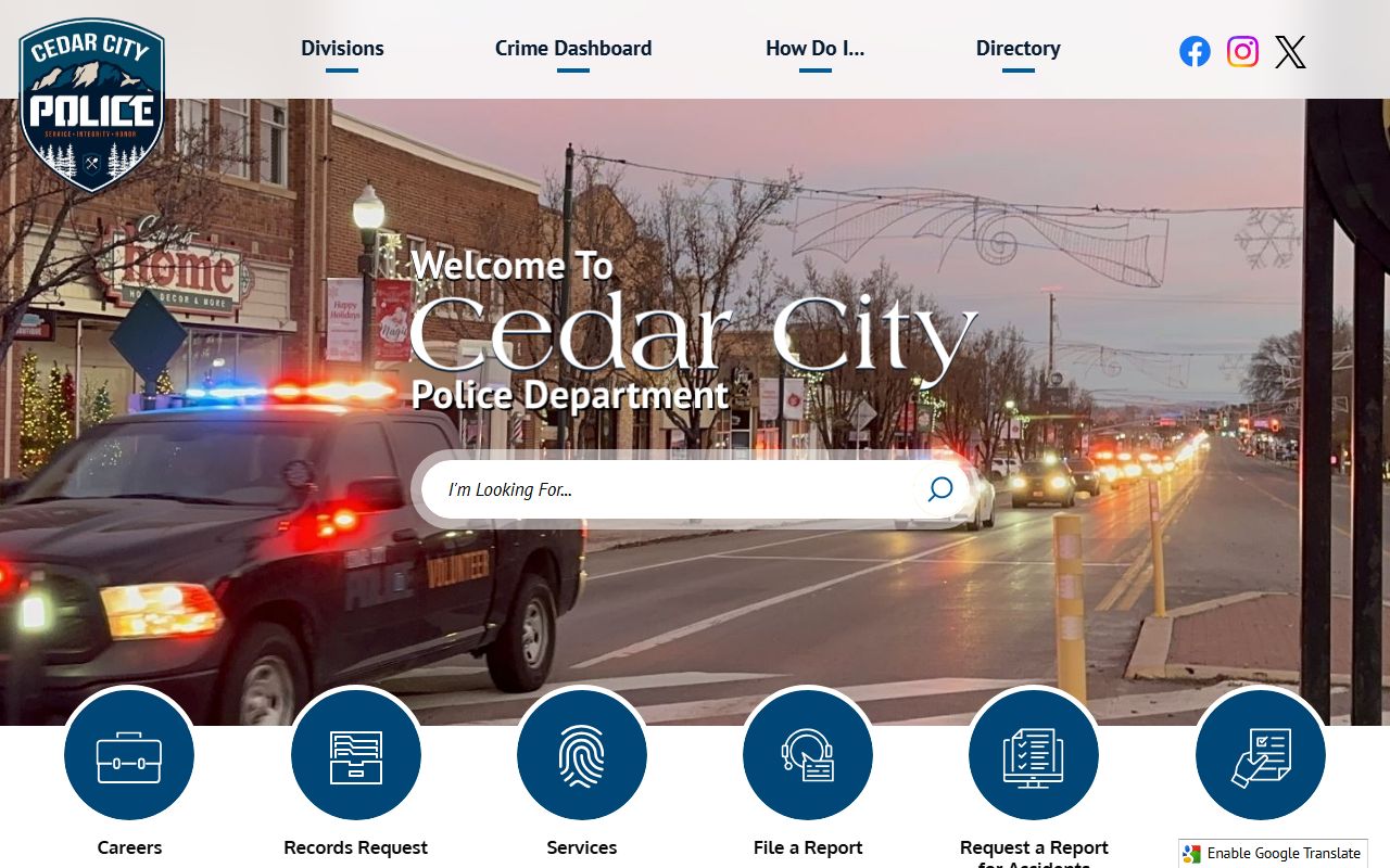 Iron County police blotter Cedar City police department page