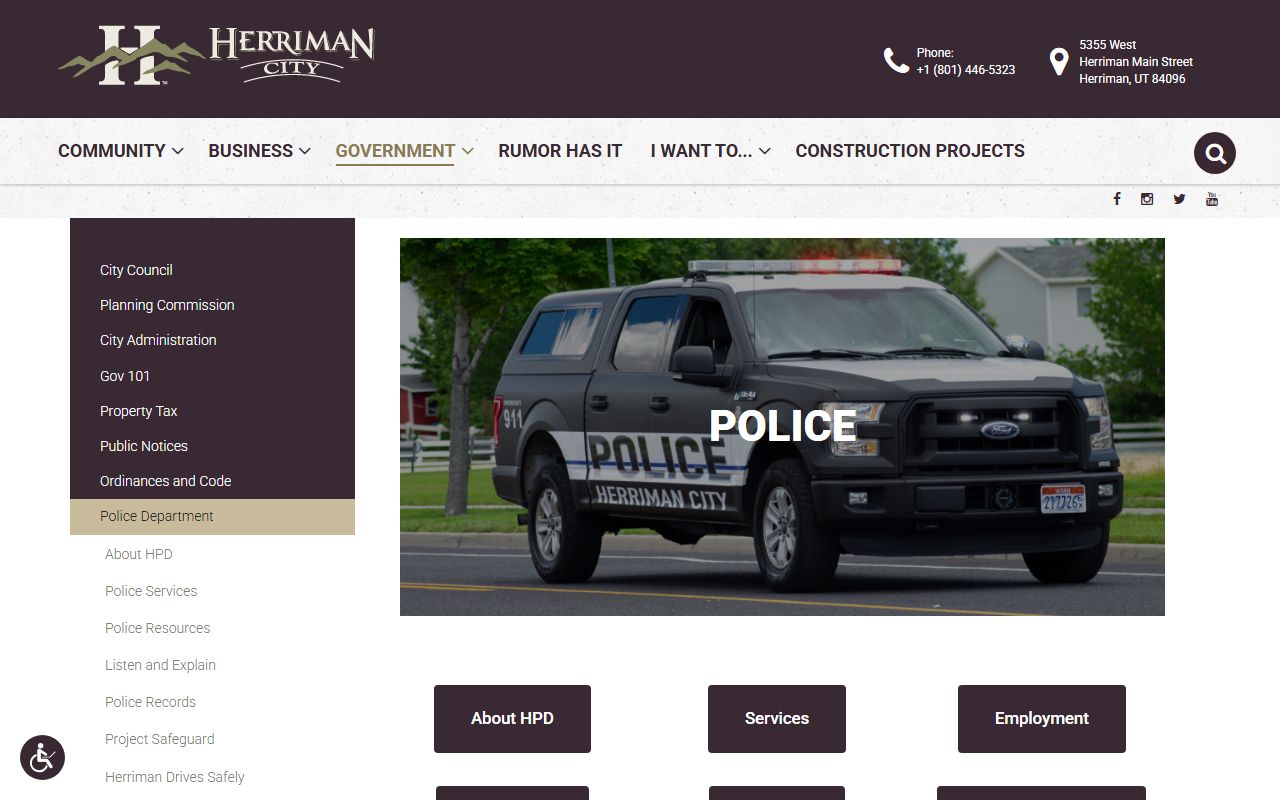 Herriman police blotter police department page