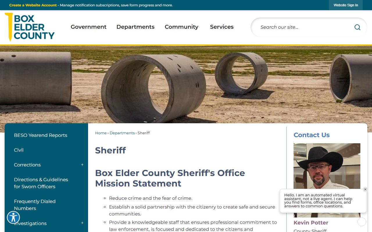 Box Elder County police blotter sheriff office page